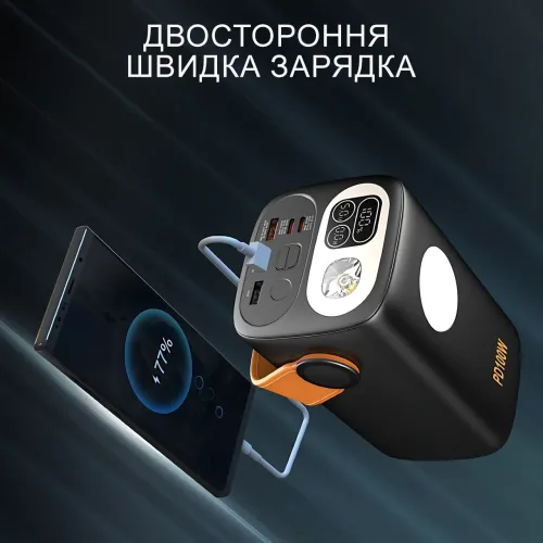Power Bank REMAX Gutitan Series , 60000mAh, 22.5W PD+QC з двома Type-C і ліхтариком - фото 17
