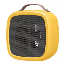 Портативний настільний міні нагрівач, тепловентилятор Wenguo 500W, 3 швидкості, захист від перевантаження, жовтий