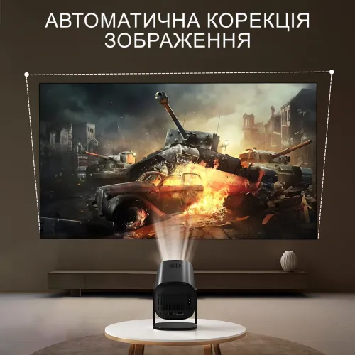 Мультимедійний смарт-проєктор P30 MAX Black 2 в 1, з ігровою приставкою і двома джойстиками для відеоігор - фото 5
