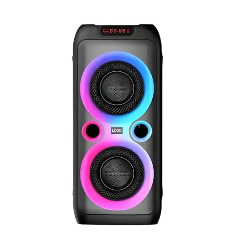 Портативная Bluetooth колонка TTD-2809 8.52 с проводным микрофоном и RGB-подсветкой - фото 3