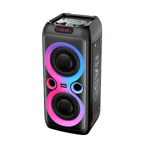 Портативная Bluetooth колонка TTD-2809 8.52 с проводным микрофоном и RGB-подсветкой - фото 4