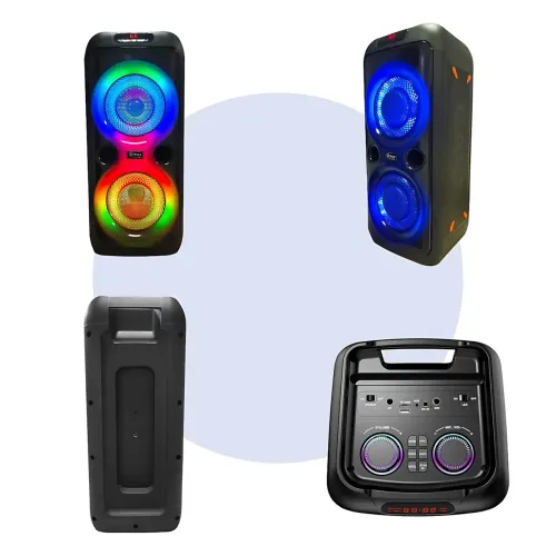 Портативная Bluetooth колонка TTD-2809 8.52 с проводным микрофоном и RGB-подсветкой - фото 5
