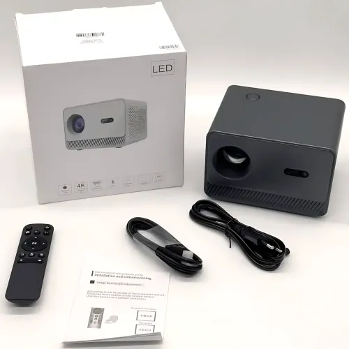 Проєктор M10 4K Android 12, мініпроєктор Wi-Fi/Bluetooth, 2.4G+5G, 200 дюймів, з вбудованими динаміками - фото 10