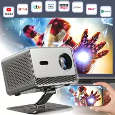 Проектор M10 4K Android 12, мини проектор Wi-Fi/Bluetooth, 2.4G+5G, 200 дюймов, со встроенными динамиками