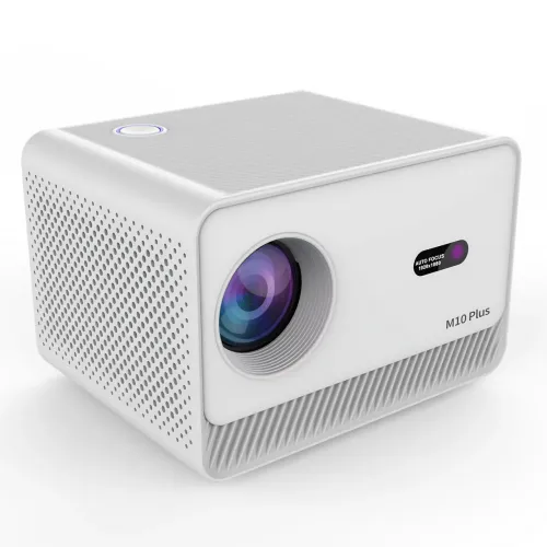 Проектор M10 4K Android 12, мини проектор Wi-Fi/Bluetooth, 2.4G+5G, 200 дюймов, со встроенными динамиками - фото 2
