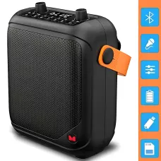 Портативна Bluetooth-колонка MONSTER MFS1, акумуляторна караоке-динамік 24 Вт, FM/USB/TF/MIC