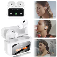 Беспроводные Bluetooth наушники HOCO EW72 в кейсе, с гарнитурой и LCD-дисплеем