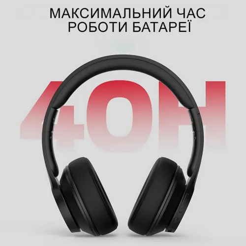Накладные Bluetooth-наушники Monster Mission 100 с активным шумоподавлением, игровая гарнитура, черный - фото 7