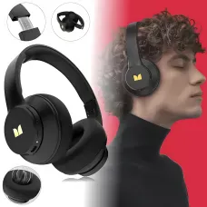 Накладні Bluetooth-навушники Monster Mission 100 з активним шумозаглушенням, ігрова гарнітура, чорний