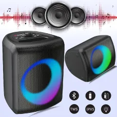Bluetooth колонка Monster Musicbox 40W, мини динамик MS22150 – влагозащита IPX5, RGB подсветка, Li-Ion 2000мАч