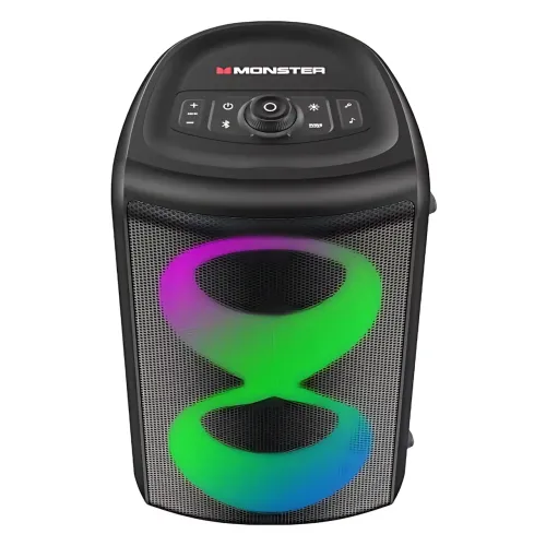 Monster Cycle MS22138, динамік з RGB-підсвіткою, Bluetooth 5.1, 80 Вт, IPX4, АКБ 4000 мА·год, з 2 мікрофонами - фото 2
