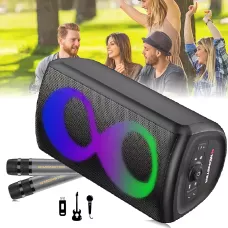 Monster Cycle MS22138, динамик с RGB-подсветкой, Bluetooth 5.1, 80 Вт, IPX4, АКБ 4000 мАч, с 2 микрофонами