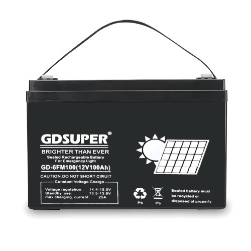 Гелиевый аккумулятор 12V 100AH GDSUPER, аккумулятор глубокого разряда GD-12V100AH ​​