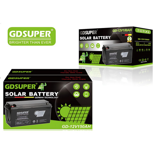 Гелиевый аккумулятор 12V 150AH GDSUPER, аккумулятор глубокого разряда GD-12V150AH ​​для аварийного освещения - фото 2