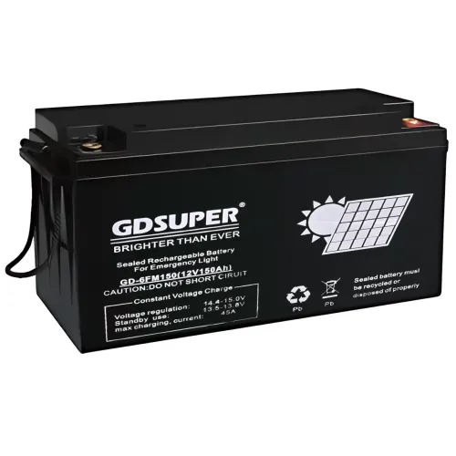 Гелієвий акумулятор 12 V 150 AH GDSUPER, акумулятор глибокого розрядження GD-12V150AH для аварійного освітлення - фото 2