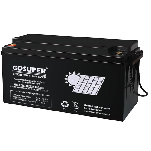 Гелиевый аккумулятор 12V 150AH GDSUPER, аккумулятор глубокого разряда GD-12V150AH ​​для аварийного освещения - фото 4