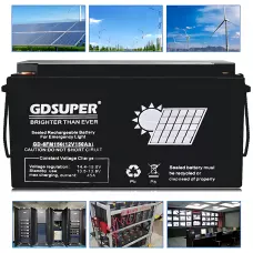 Гелиевый аккумулятор 12V 150AH GDSUPER, аккумулятор глубокого разряда GD-12V150AH ​​для аварийного освещения