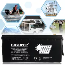 Гелиевый аккумулятор 12V 200AH GDSUPER, аккумулятор глубокого разряда GD-12V200AH ​​для аварийного освещения