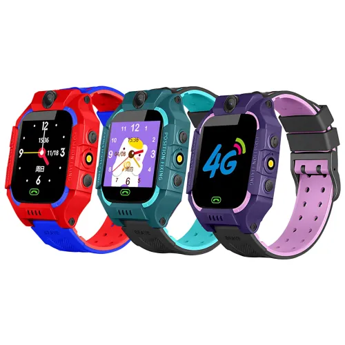 Детские умные часы 4G с GPS и LBS отслеживанием, кнопкой - SOS, камерой 8 Мп, игры, фонарик Фиолетовый - фото 7