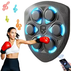 Інтерактивна боксерська пластина Shield Six Target, груша для фітнесу, бокса з RGB-підсвіткою й музикою