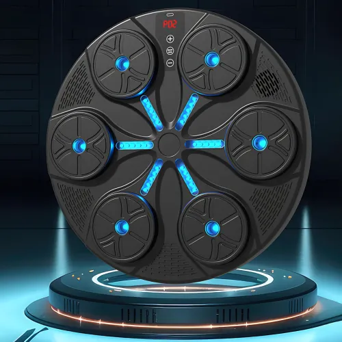 Боксерська мішень з RGB-підсвіткою і музикою — 350 мм, Bluetooth, LED-дисплей - фото 10