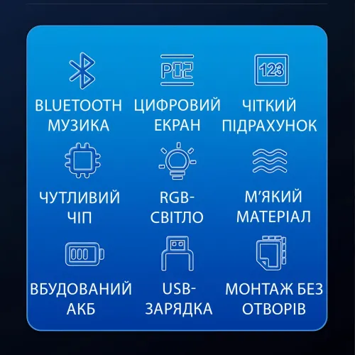 Боксерская мишень с RGB-подсветкой и музыкой – 350 мм, Bluetooth, LED-дисплей - фото 3