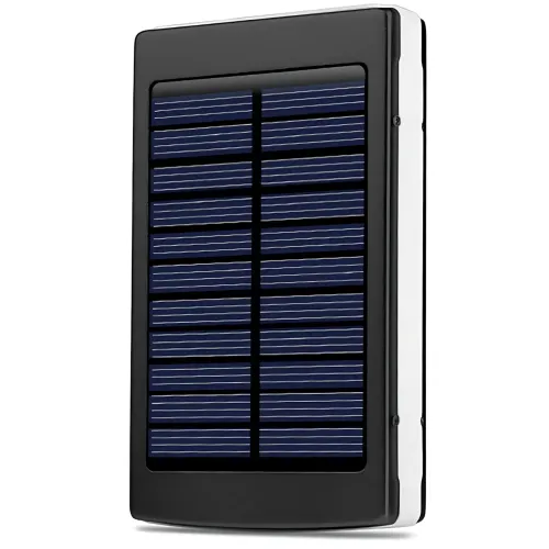 Металлический POWER BANK 90000mah (реальный 4800) с солнечной зарядкой и ярким LED фонариком - фото 3
