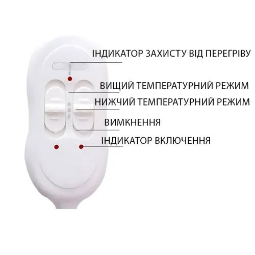 Електро простирадло з 2-зонним керуванням обігрівом, Електроковдра 160х180 см у кольорову смужку - фото 7