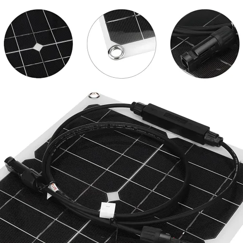 Гнучка монокристалічна панель 200W, портативна сонячна панель Flexible panel 200W, 780 х 1356 х 2.6 мм - фото 5