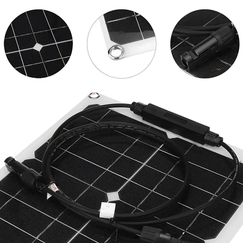 Гнучка монокристалічна панель 100W, портативна сонячна панель Flexible panel 100W, 595 х 925 х 2.6 мм - фото 4