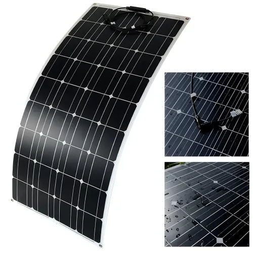 Гнучка монокристалічна панель 100W, портативна сонячна панель Flexible panel 100W, 595 х 925 х 2.6 мм - фото 3