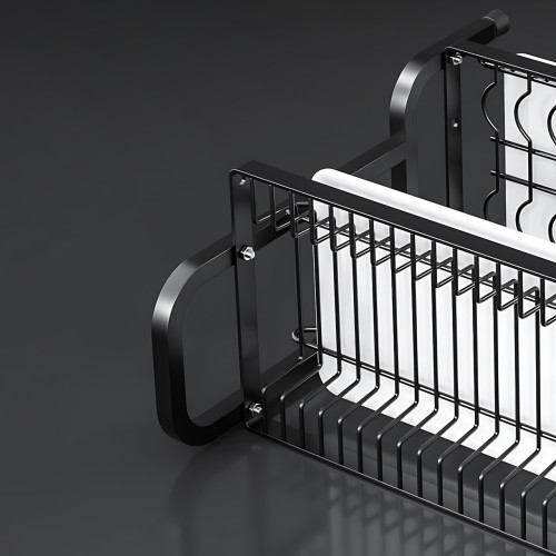 Сушилка для посуды Kitchen rack double deck design, кухонная сушка подставка органайзер из нержавеющей стали - фото 7