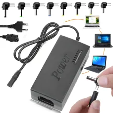 Універсальний зарядний пристрій для ноутбуків 120W з регульованою напругою і набором штекерів (8 в 1)