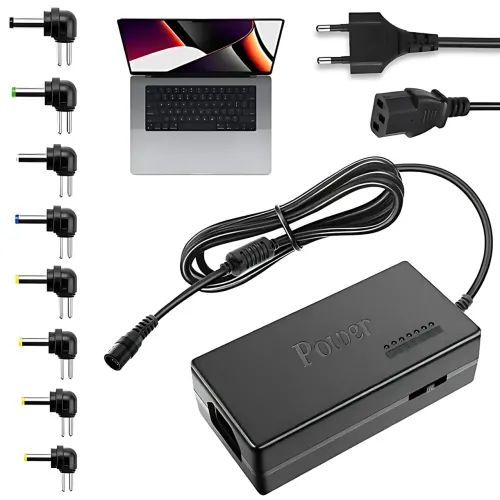 Универсальное зарядное устройство для ноутбуков 120W с регулируемым напряжением и набором штекеров (8 в 1) - фото 9