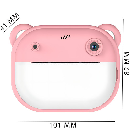 Детская цифровая камера мгновенной печати Children's Printing Camera Y600, 2 камеры, детская камера, розовый - фото 4