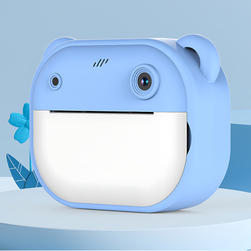 Детская цифровая камера мгновенной печати Children's Printing Camera Y600, 2 камеры, детская камера, розовый Голубой - фото 4