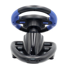 Перегонове ігрове кермо-джойстик Vibro Driver Wheel з вібровіддачею, педалями газу/тормозу та КПП 4 в 1
