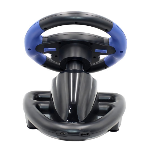 Гоночный игровой руль-джойстик Vibro Driver Wheel с виброотдачей, педалями газа/тормоза и КПП 4 в 1