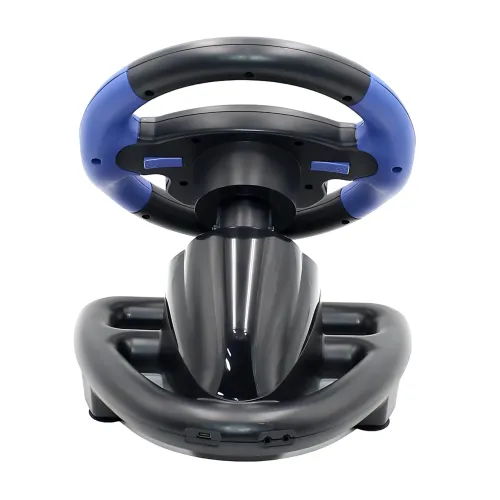 Перегонове ігрове кермо-джойстик Vibro Driver Wheel з вібровіддачею, педалями газу/тормозу та КПП 4 в 1 - фото 3