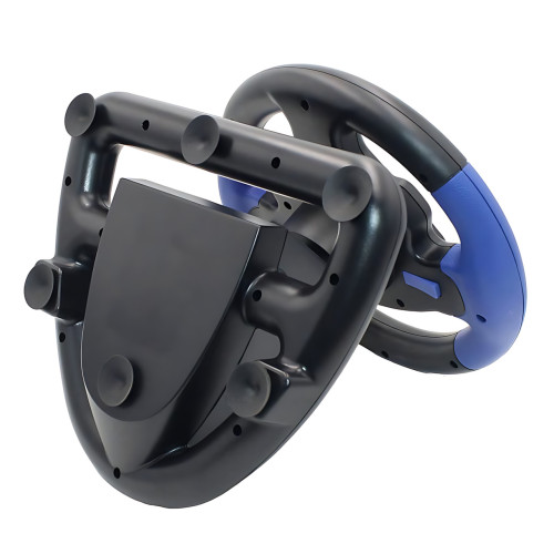Гоночный игровой руль-джойстик Vibro Driver Wheel с виброотдачей, педалями газа/тормоза и КПП 4 в 1 - фото 2