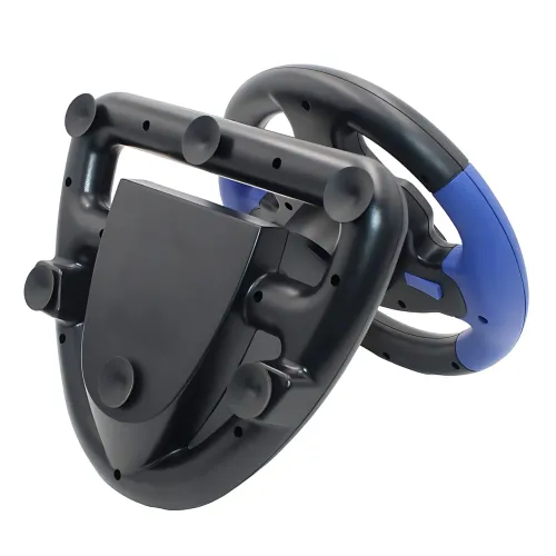 Перегонове ігрове кермо-джойстик Vibro Driver Wheel з вібровіддачею, педалями газу/тормозу та КПП 4 в 1 - фото 5
