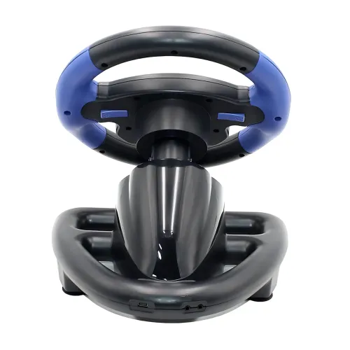 Перегонове ігрове кермо-джойстик Vibro Driver Wheel з вібровіддачею, педалями газу/тормозу та КПП 4 в 1 - фото 3