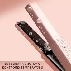 Беспроводная плойка-выпрямитель LSM-637 с керамическим покрытием и 3 режимами нагрева, розовый