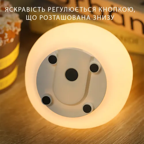 Силиконовый ночник Спящий олененок с сенсорным датчиком, аккумуляторная RGB-лампа ночник в детскую с таймером - фото 4