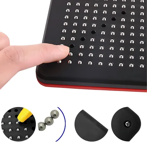 Магнітний планшет Magpad 1763-2, магнітна дошка зі стилусом для малювання магнітами, 714 магнітних кульок - фото 5