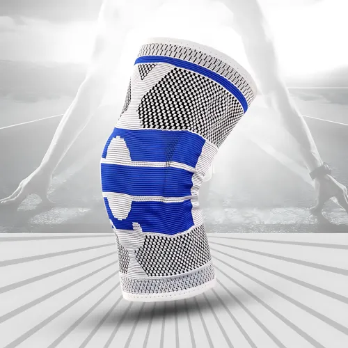 Активний бандаж колінного суглоба, колінний ортез KNEE SUPPORT динамічний бандаж із силіконовим кільцем - фото 8