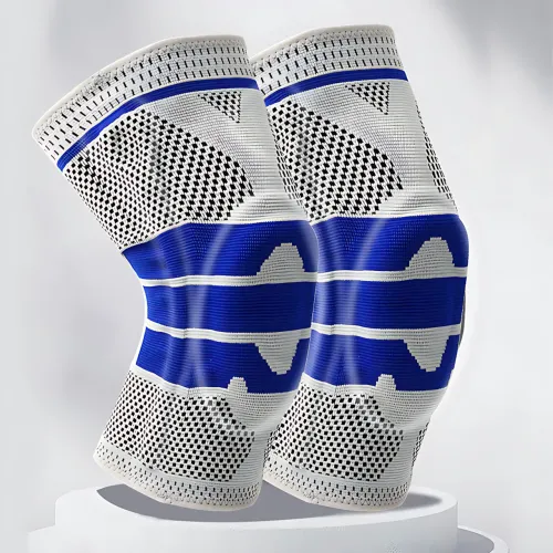 Активний бандаж колінного суглоба, колінний ортез KNEE SUPPORT динамічний бандаж із силіконовим кільцем - фото 9