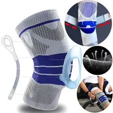 Активный бандаж коленного сустава, коленный ортез KNEE SUPPORT динамический бандаж с силиконовым кольцом