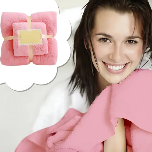 Набір 2 флісових рушників Мрія Towel blanket  AND 521-2415, лазне 145х80 см, для обличчя 75х35 см - фото 8