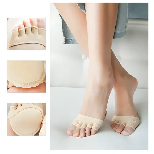 Ортопедические полуноски для стоп Five-Finger Invisible Socks  AND1017, разделители пальцев, носки от мозолей - фото 4